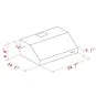 K1032 30" Under Cabinet Range Hood RTA Kitchen Cabinets thumbnail