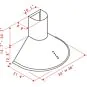 K1005A 36" Wall Mounted Range Hood RTA Kitchen Cabinets thumbnail