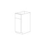 Charcoal Gray Flat Panel 9" Base Cabinet - RTA thumbnail