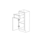 Fresno Grey Shaker 9" Base Cabinet - Assembled thumbnail