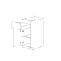 Charcoal Gray Flat Panel 9" Base Cabinet - RTA thumbnail