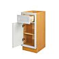 Vintage White Inset 9" Base Cabinet - RTA thumbnail