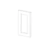 Aspen White Shaker 9" Full Height Door Base Cabinet RTA thumbnail