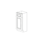 Chic Charcoal Flat Panel 12" Base Cabinet - RTA thumbnail