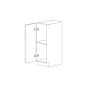 Piano Paint White Gloss 12" Base Cabinet - Assembled thumbnail