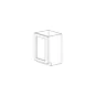 Jersey White 12" Base Cabinet with Full Height Door - RTA thumbnail