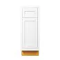 Snow White Inset Shaker 15" Base Cabinet- RTA thumbnail