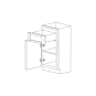 Silver Lining 15" Base Cabinet - 1 Door - Assembled thumbnail