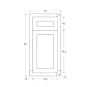 Snow White Inset Shaker 15" Base Cabinet- RTA thumbnail