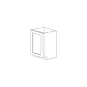 Dark Wood 15" Base Cabinet 1 Door - RTA thumbnail