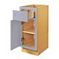 Dark Blue Inset Shaker 18" Base Cabinet- RTA thumbnail