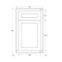 Snow White Inset Shaker 18" Base Cabinet- RTA thumbnail