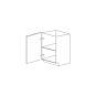 Dark Wood 18" Base Cabinet 1 Door - RTA thumbnail