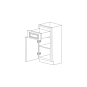 Ivory Antique White 21" Base Cabinet RTA thumbnail