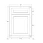 Dark Blue Inset Shaker 21" Base Cabinet- RTA thumbnail