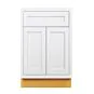 Snow White Inset Shaker 24" Base Cabinet- RTA thumbnail