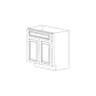 Catalina Coffee Square 24" Base Cabinet RTA thumbnail