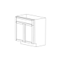 Lexington White Shaker 24x24 Base Cabinet - RTA thumbnail
