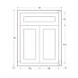 Snow White Inset Shaker 24" Base Cabinet- RTA thumbnail
