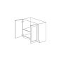 Jersey White 27" Base Cabinet with Full Height Doors - RTA thumbnail