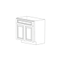 Romona Modern Gray 30" Base Cabinet - RTA thumbnail