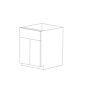 Chic Charcoal Flat Panel 33" Base Cabinet - Assembled thumbnail