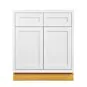 Snow White Inset Shaker 30" Base Cabinet- RTA thumbnail