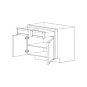 Lexington Grey Shaker 33x24 Base Cabinet - RTA thumbnail
