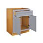 Dark Blue Inset Shaker 33" Base Cabinet- RTA thumbnail
