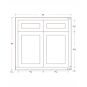 Dark Blue Inset Shaker 33" Base Cabinet- RTA thumbnail