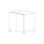 Glossy Gray 33" Base Cabinet 2 Doors - RTA thumbnail