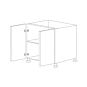 Glossy Gray 33" Base Cabinet 2 Doors - RTA thumbnail