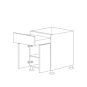 Glossy White 36" Base Cabinet 2 Doors & 1 Drawer - RTA thumbnail