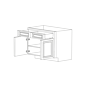 Ontario Beech Espresso 36" Base Cabinet - RTA thumbnail