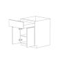 Huntington White Shaker 42" Base Cabinet RTA thumbnail