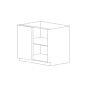 Charcoal Gray Flat Panel 36"-42" Base Blind Corner Cabinet - Assembled thumbnail