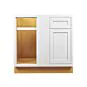 Snow White Inset Shaker 42" Blind Corner Base Cabinet - RTA thumbnail