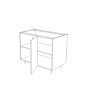 Grecian White 42" Blind Base Corner Cabinet - RTA thumbnail