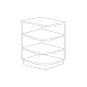 Ivory Antique White 12" Base End Shelf Cabinet - Left - RTA thumbnail