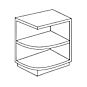 Fresno Grey Shaker 9" Base End Shelf Cabinet - Right - RTA thumbnail