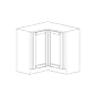 Alden Grey Shaker 33" Lazy Susan Corner Base Cabinet - RTA thumbnail