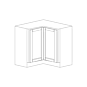 Lexington Grey Shaker 33" Lazy Susan Cabinet - Assembled thumbnail