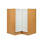 Vintage White Inset 33" Lazy Susan Corner Base Cabinet - RTA thumbnail