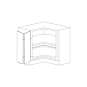 Orlando Ginger Square 33" Lazy Susan Corner Base Cabinet - RTA thumbnail