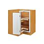 Vintage White Inset 33" Lazy Susan Corner Base Cabinet - RTA thumbnail