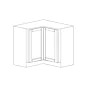 Lacquer White 36" Lazy Susan Base Cabinet - RTA thumbnail