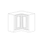 Arcadia Antique White 36" Lazy Susan Corner Base Cabinet - RTA thumbnail
