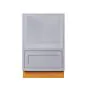 Dark Blue Inset Shaker 27" Microwave Base Cabinet - RTA thumbnail