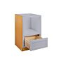 Dark Blue Inset Shaker 27" Microwave Base Cabinet - RTA thumbnail