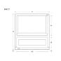 Vintage White Inset 27" Microwave Base Cabinet - RTA thumbnail